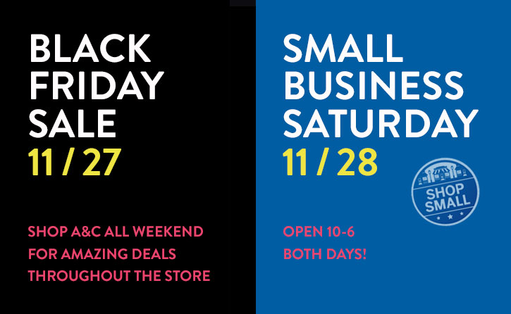 Black Friday & Small Business Saturday - Anchor and Compass, Deep River, CT